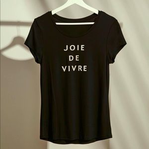 Le chateau medium Slogan black t-shirt